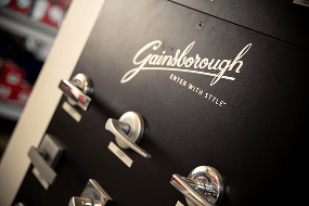 Gainsborough door handle and hardware display board